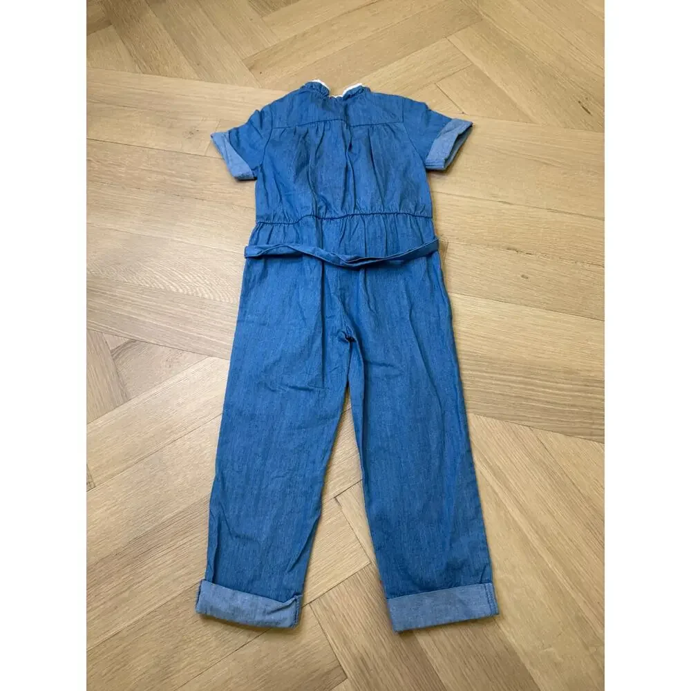Tartine Et Chocolat - Girls Denim Jumpsuit - Size 3A - Picture 7 of 7